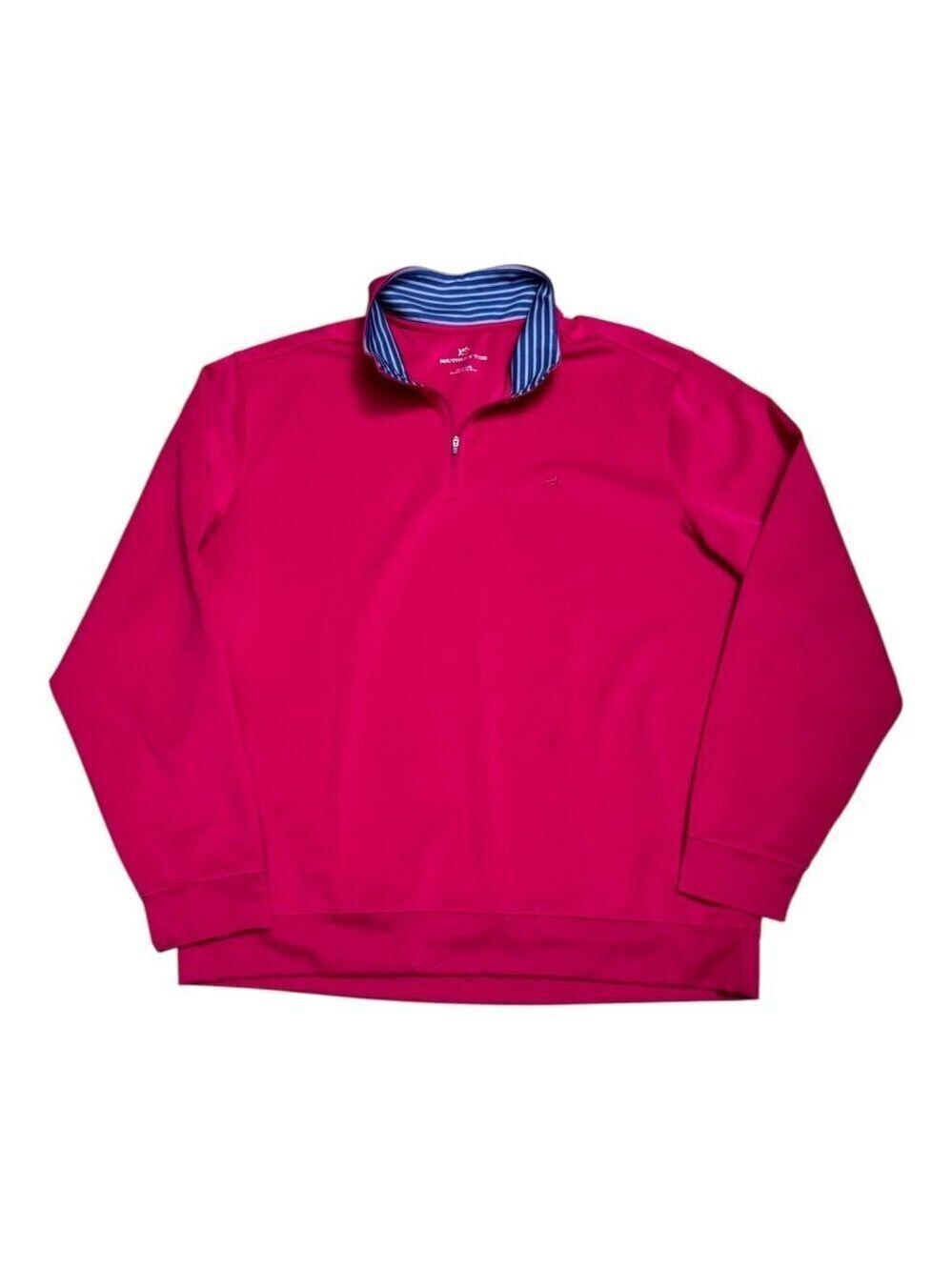 SOUTHERN TIDE Quarter Zip Fishing Pink Summer Golf Jacket Sweater Mens 2XL
